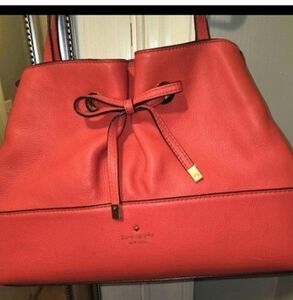 GORGEOUS!!!!Kate spade coral satchel with bow